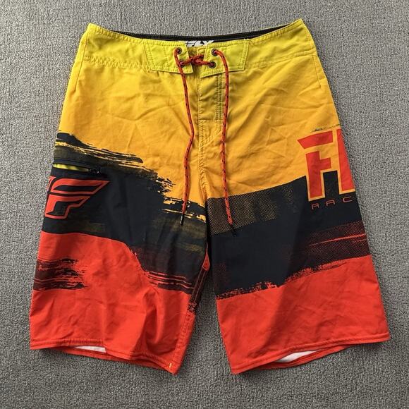 Fly Racing Shorts Adult Size 28 Boardshorts Active Casual Men's - Picture 1 of 13